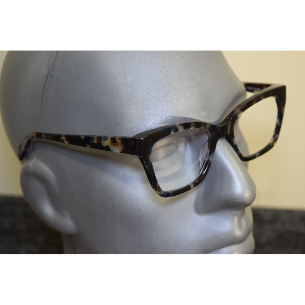 Tous Eyeglasses VTOD25K COL.09UV Blue Tortoise Shell Rectangular Frames 135